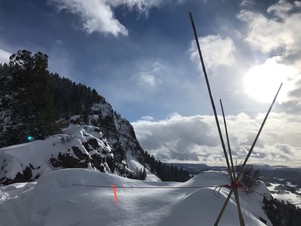 Ski area boundaries are marked like a typical resort would be. Dangerous features, like the giant terrain trap on the north face of Bear Mountain are roped off also.