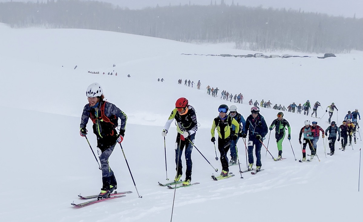 The Bacon Brawl was a great success. Capped at 75 racers, it sold out within days of opening registration. Racers toured up and down Bear Mountain and a sub peak for a total of 4700 feet of climbing over 10 miles.