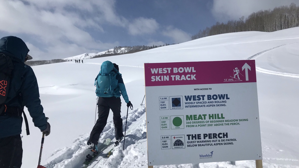 All skin tracks are established and well marked.