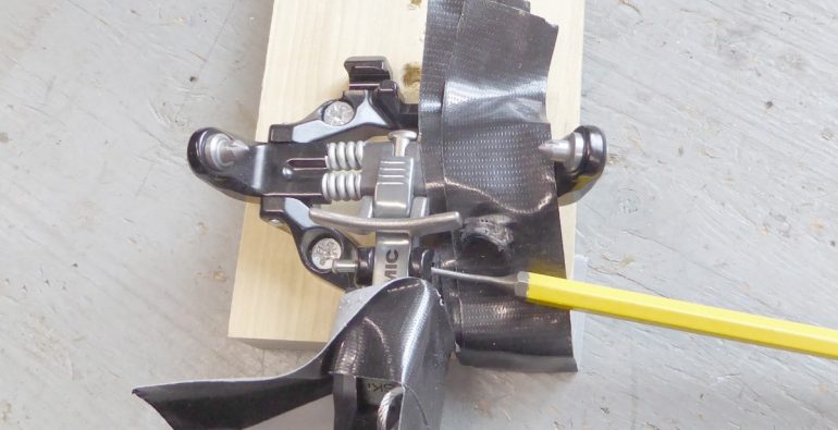 Step 5, drive the rivet out, use a wrench socket to back it up.