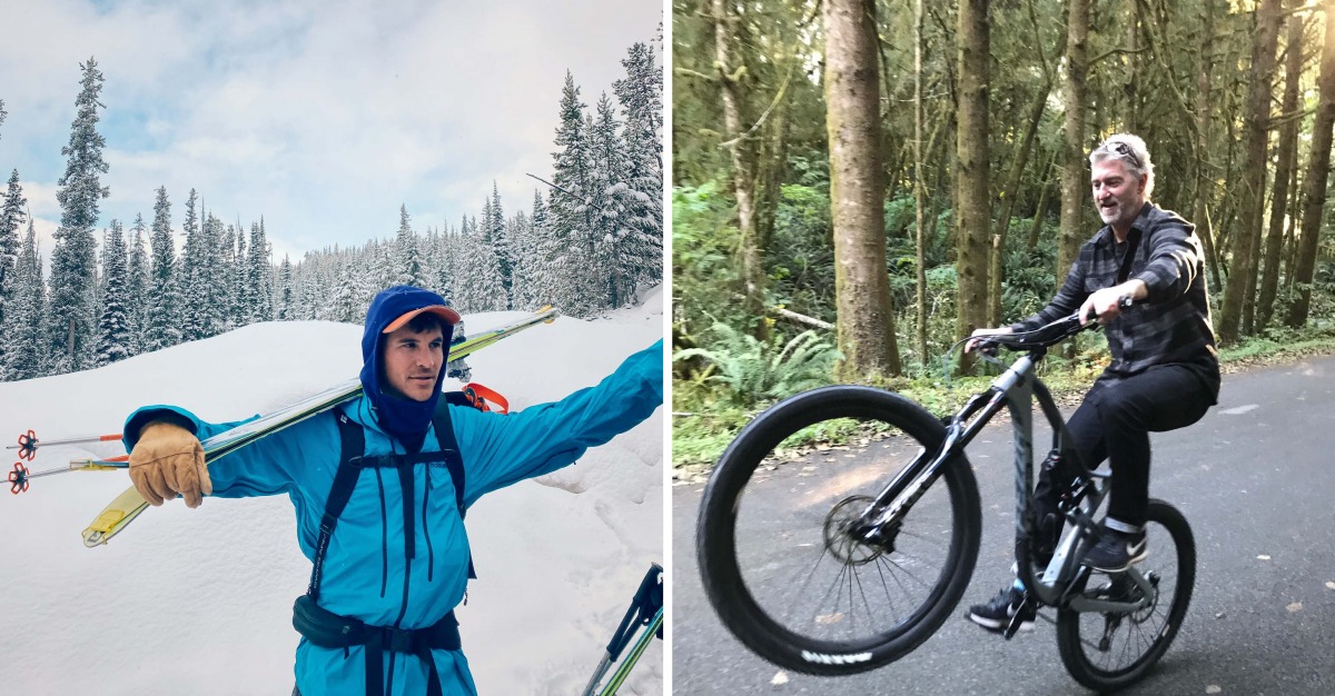 Charlie on the left, Jeff on the right. Both use the suite of onX maps regularly in their backcountry pursuits.