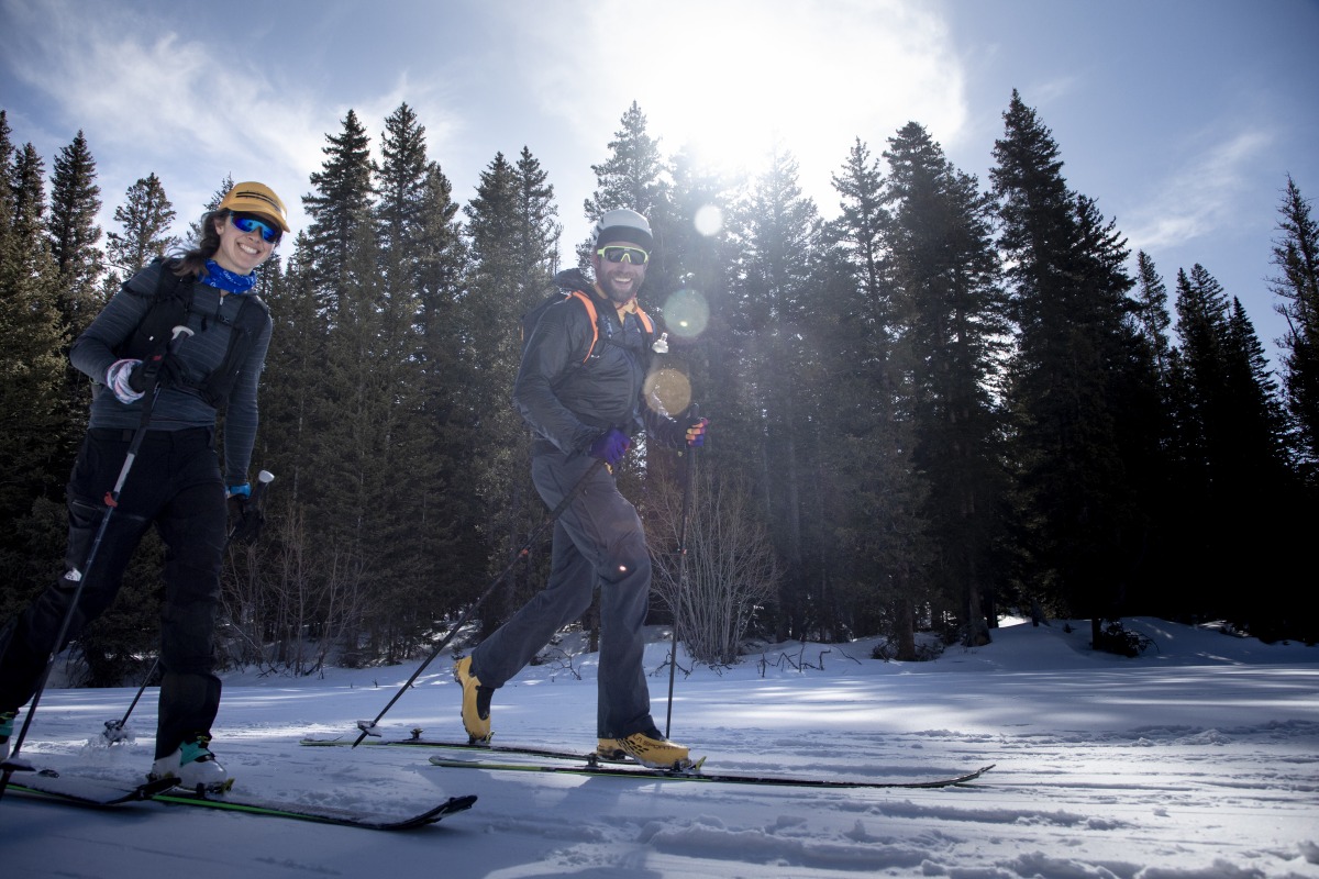 Jim Howarth and me cheesing. At this point we're about 14 miles and 4000 feet into the day.