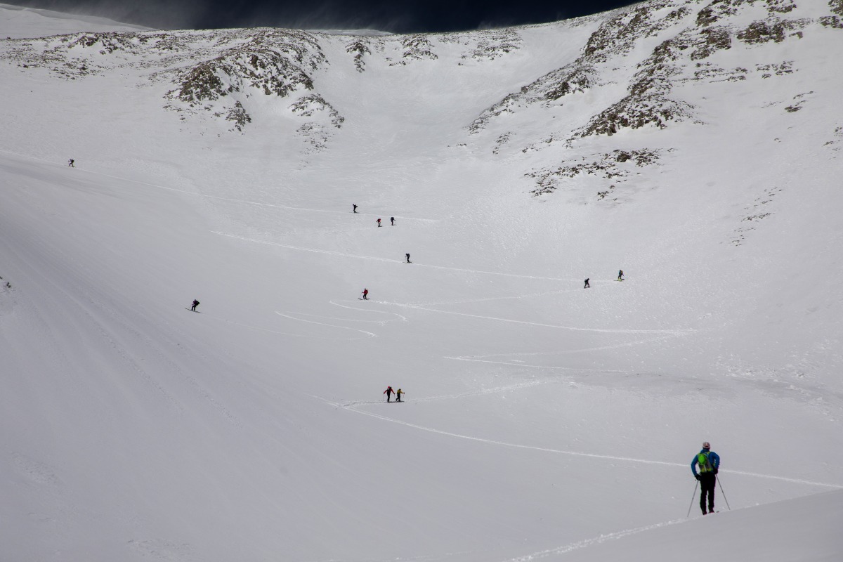 A spring Saturday on Sopris means you have a good chance of encountering all of your friends.