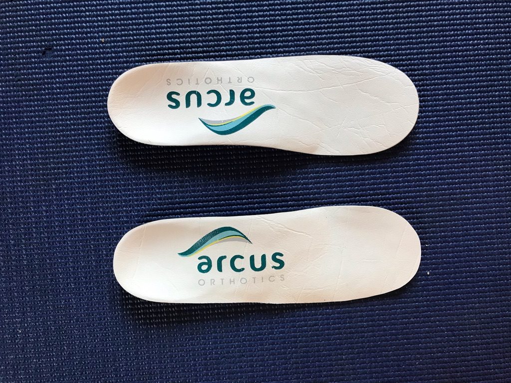 End product number two: a thin, fully custom, hand made set of orthotics.
