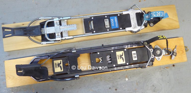 Vinersa (top) Salewa comparison. The Vinersa was a precursor to the Salewa, which began retailing winter 1985.