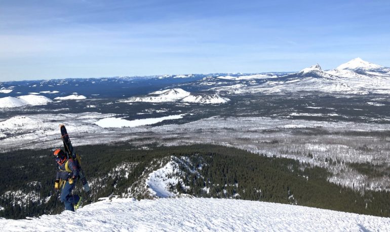 A ridge ascension in the Oregon Cascades packing