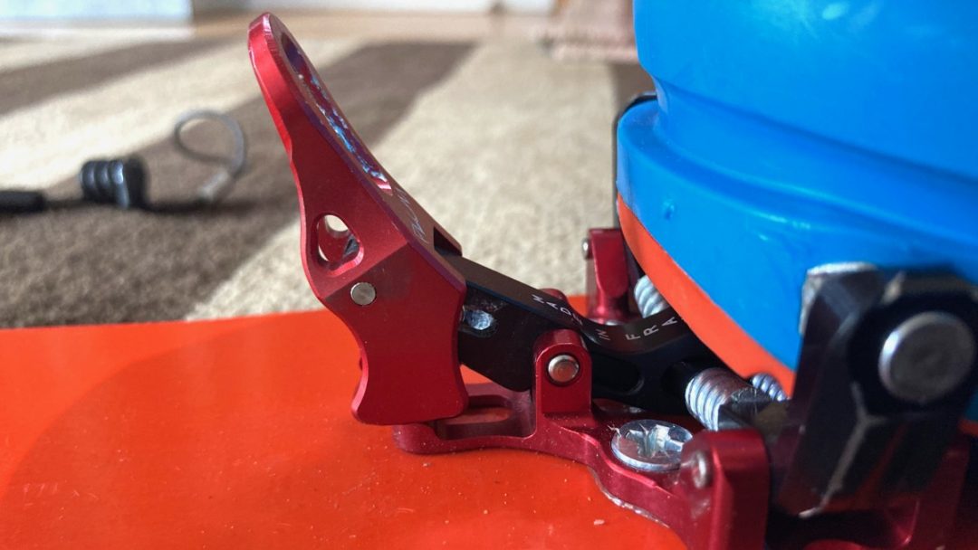 R170 toe piece locked in.