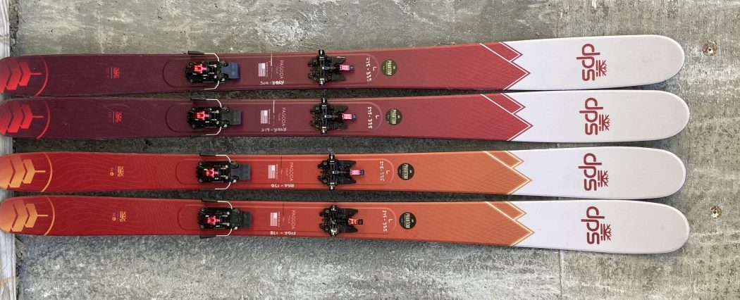 DPS Pagoda Tour skis for the testing.