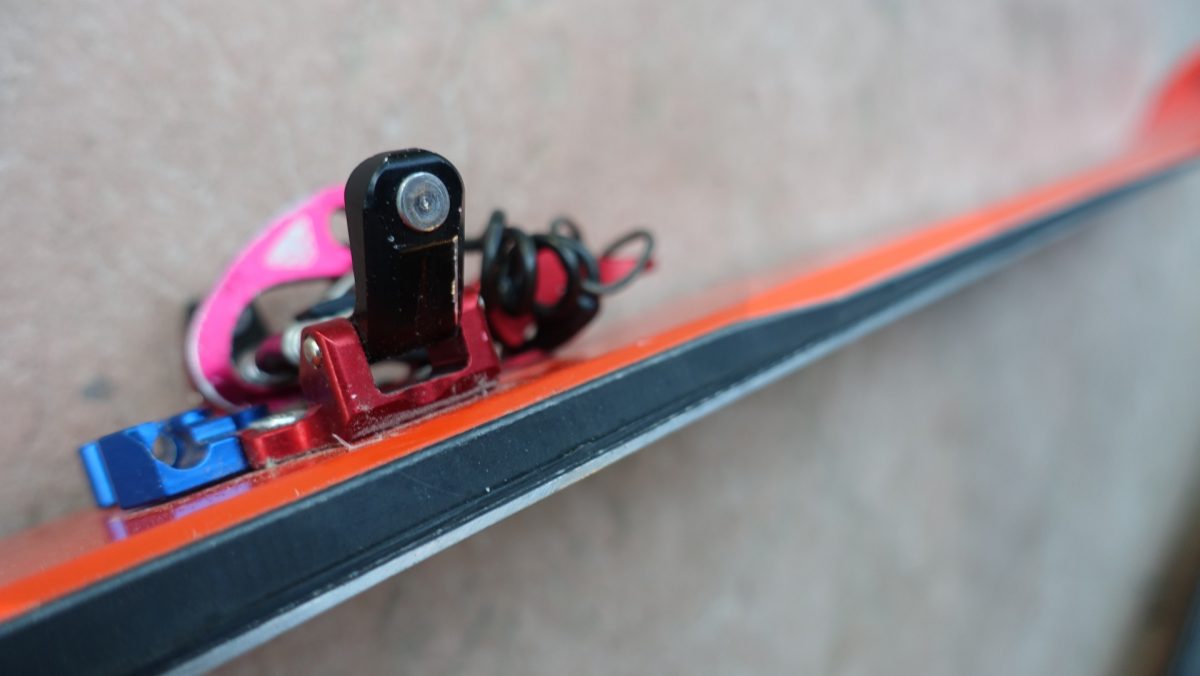 The partial sidewall on the Blizzard Zero G 95.