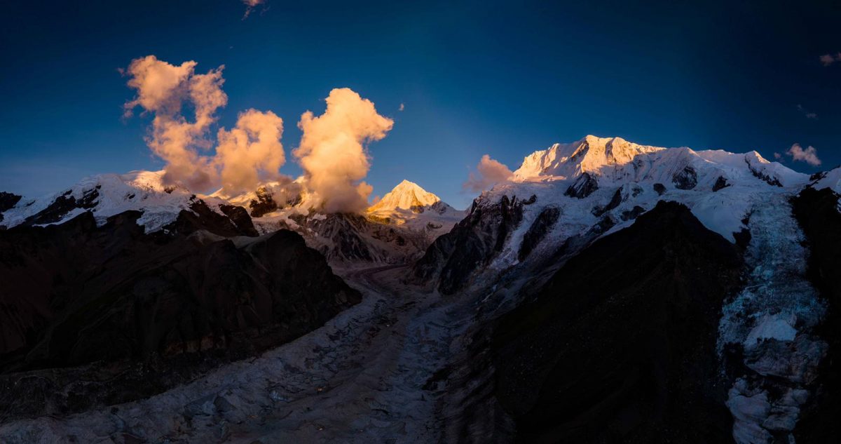 Himlung Himal kissed by the sun.