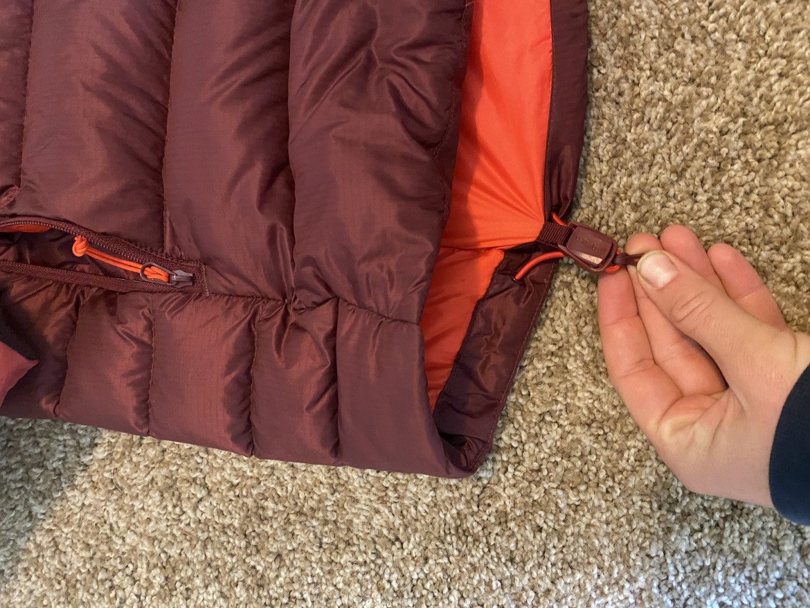 Rab Women’s Electron Pro Down Jacket hem.