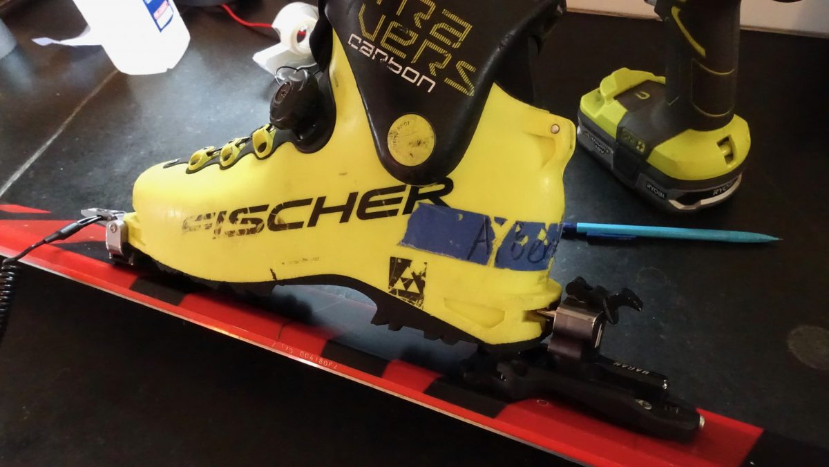 Heel unit alignment.