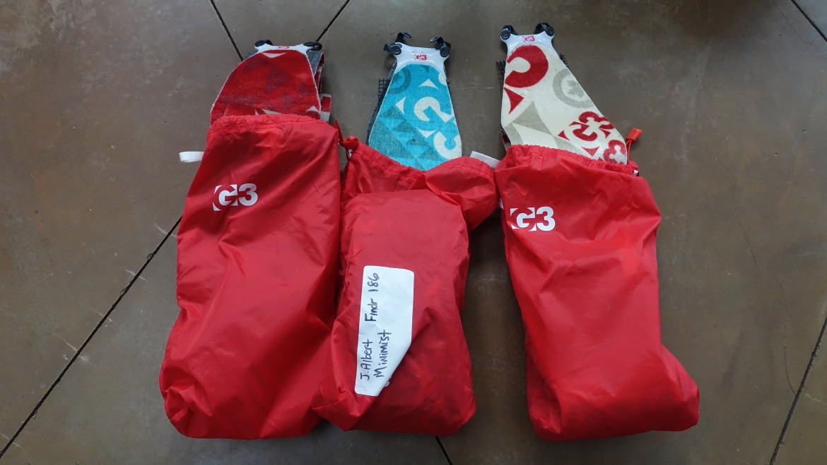 G3 Minimist line up of skins.