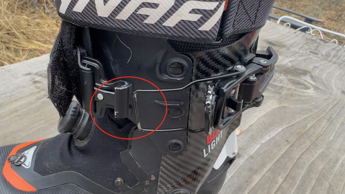Buckle arm.