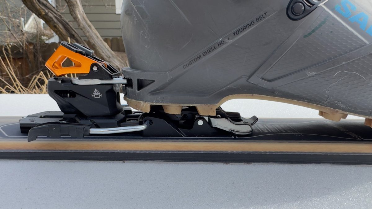 Heel locked down: ski mode Salomon MTN Summit 12 BR